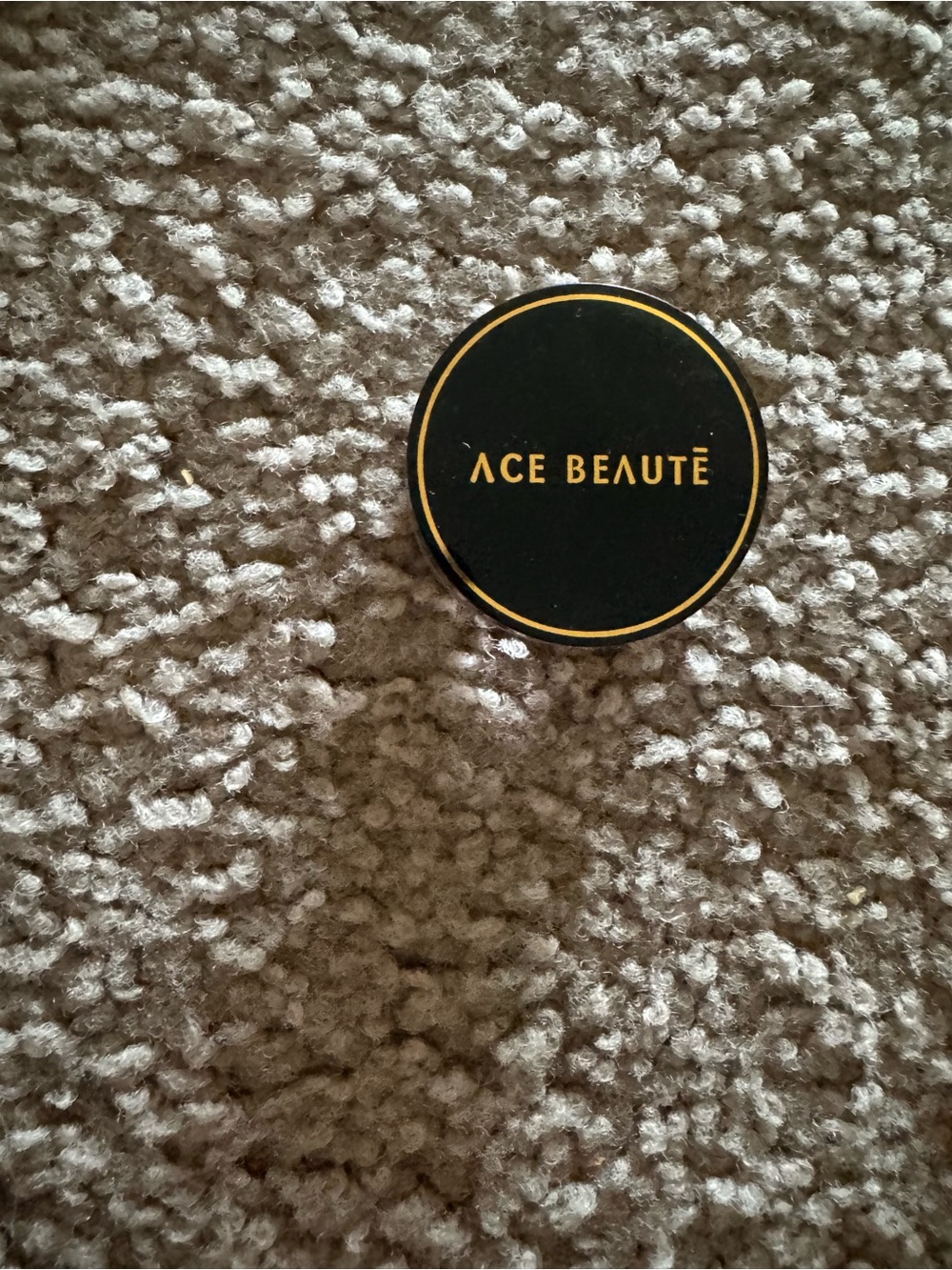 Ace Beauté Black and Gold Round Decorative Box